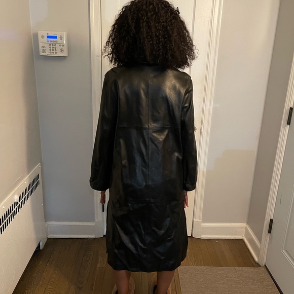 Italian Leather Trench Coat - Picture 10 of 11
